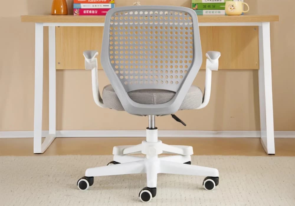 Fauteuil de Bureau Ergonomique AirMesh Blanc/ Gris - Image 3
