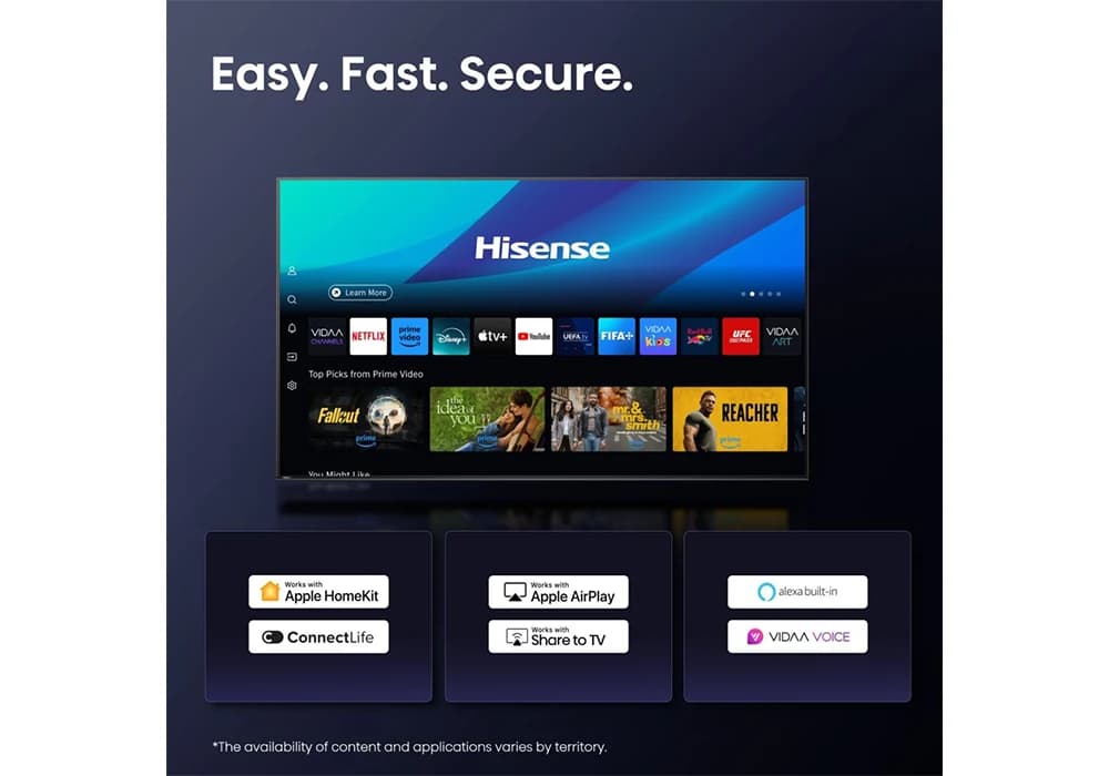 TV QLED AI 4K HDR10+ 85" 190cm Hisense (85E7Q) - Image 4