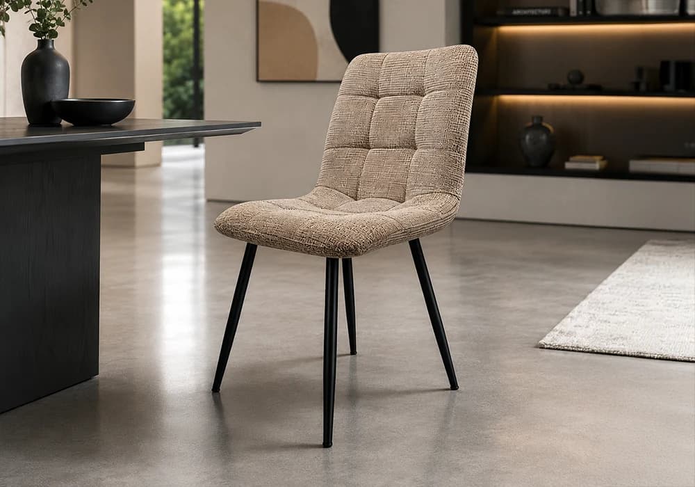 Lot de 6 Chaises VAIRA Marron - Image 1