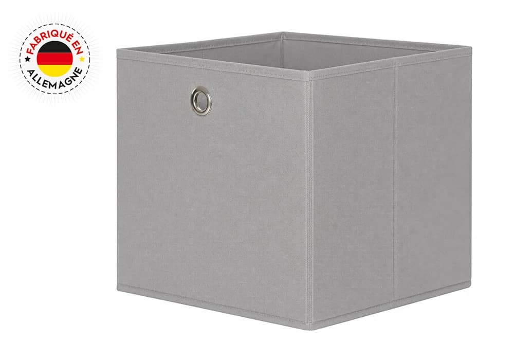 Boîte de Rangement Textile Gris - Image 1