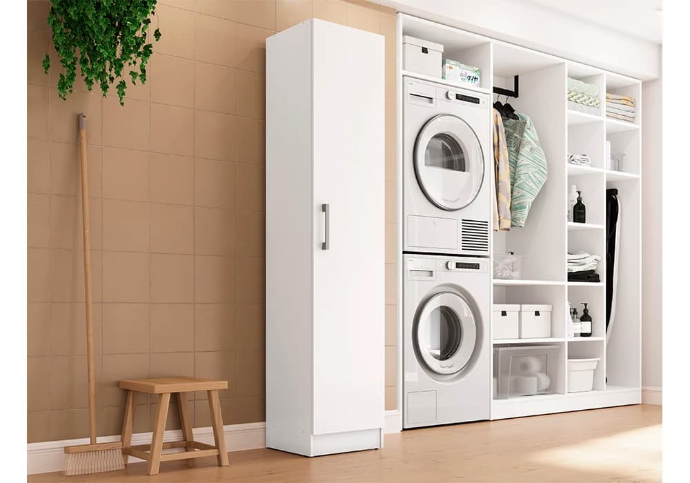 Armoire COLONNE 1 Porte Blanc - Image 1
