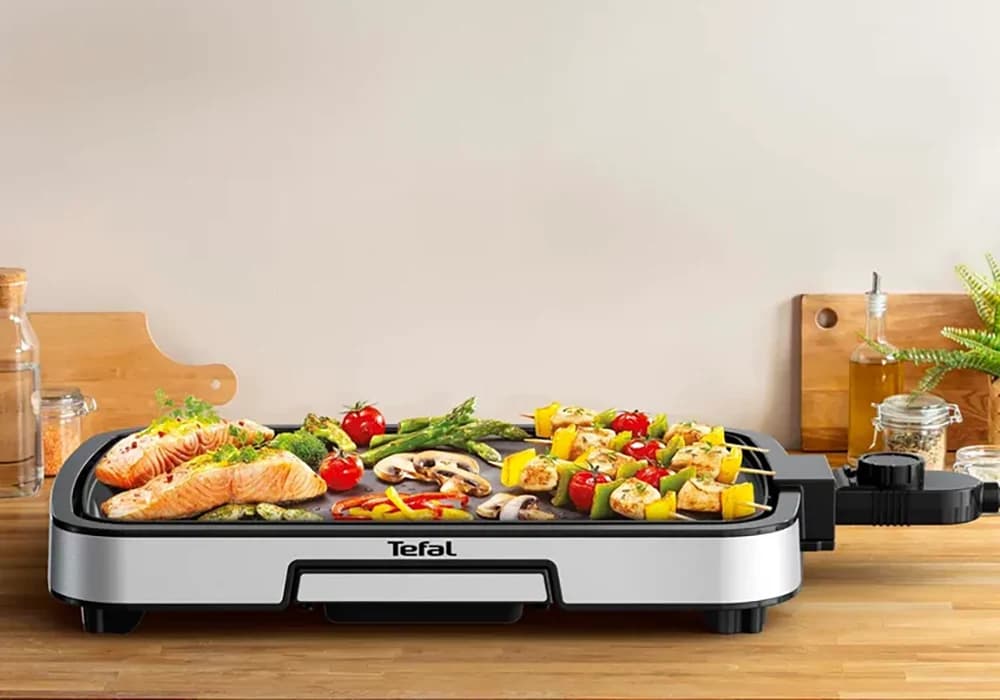 Plancha MAXI SURFACE Inox 6 Personnes TEFAL (CB630D10) - Image 1