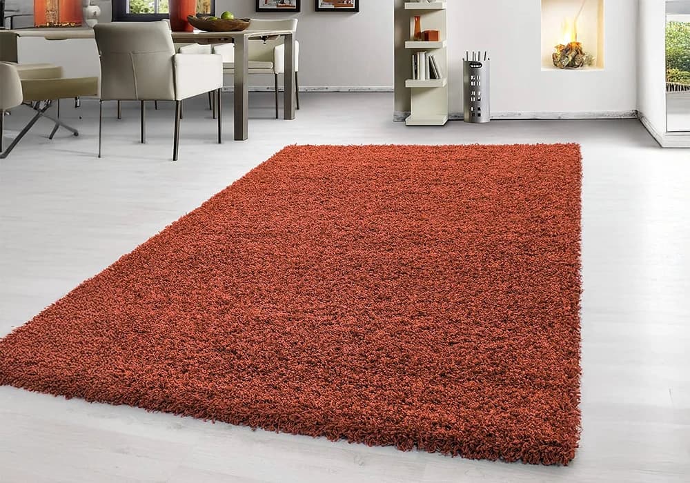 Tapis MORGAN Uni Rouge 120x170 cm - Image 1