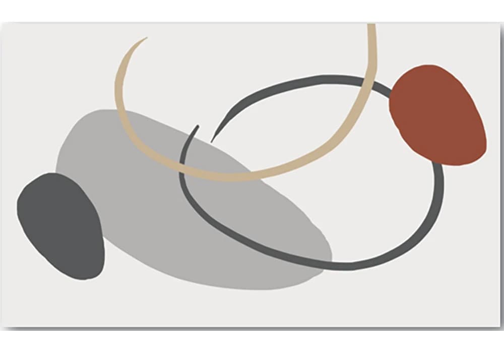 Tapis SCARLET Blanc/ Rouge 140x190 cm - Image 2