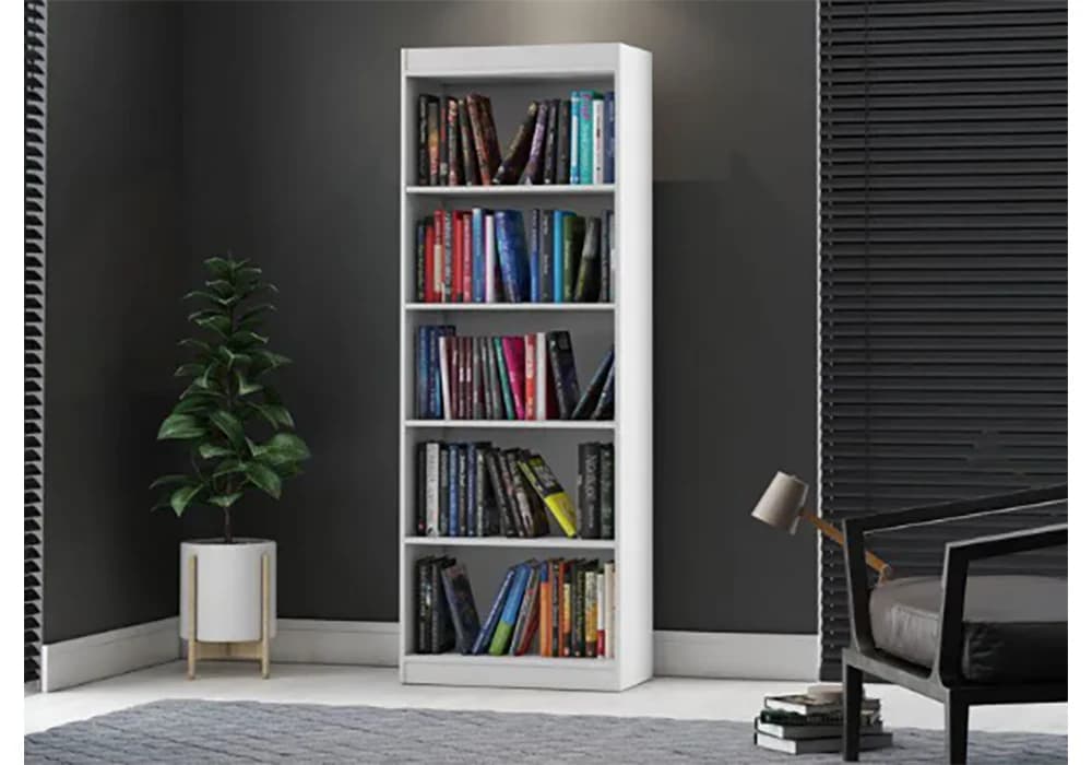 Étagère 4 Tablettes Blanc - Image 1