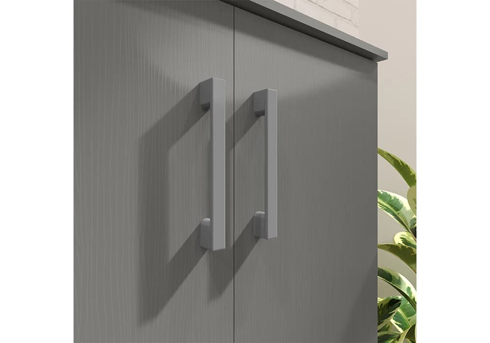 Meuble de Rangement BRISA 2 Portes Gris - Image 2