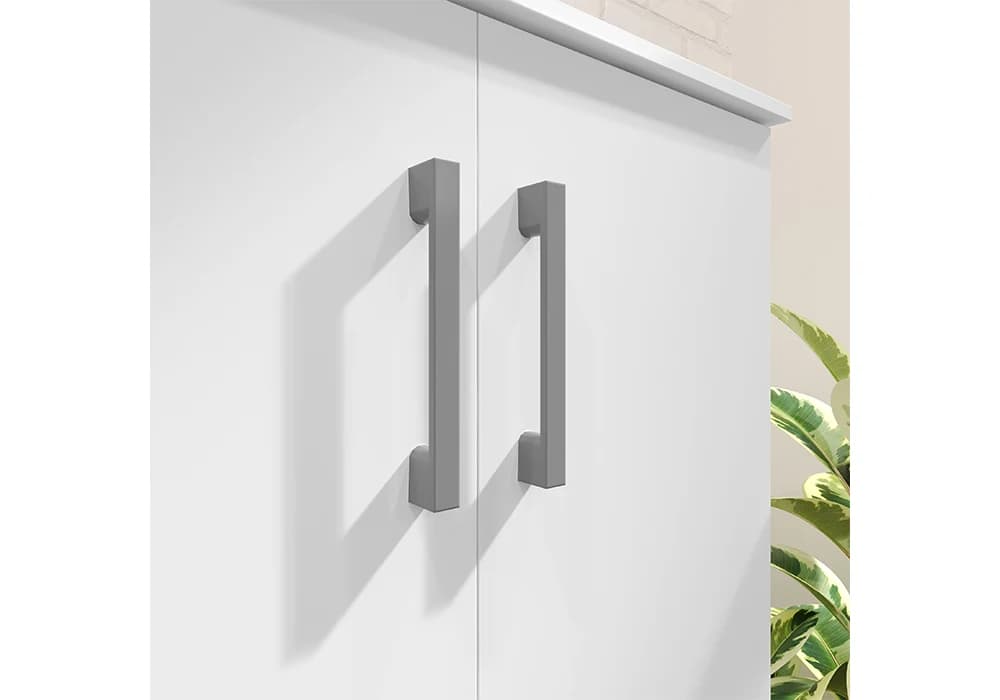 Meuble de Rangement BRISA 2 Portes Blanc - Image 2