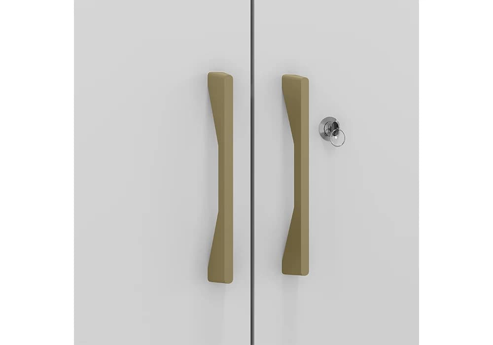 Armoire LUNA 2 Portes Blanc - Image 2