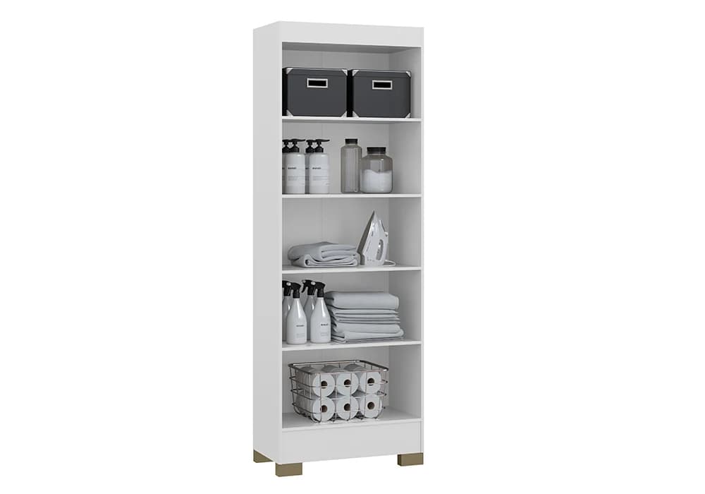 Armoire LUNA 2 Portes Blanc - Image 3