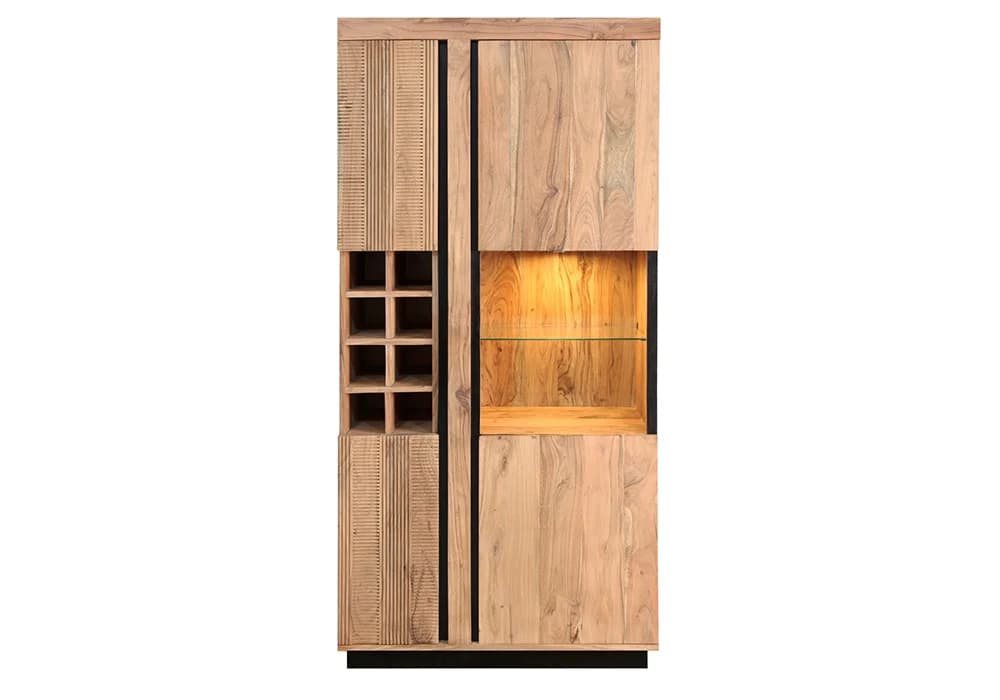 Meuble de Rangement 4 Portes Bar / Led (Collection PARIS) - Image 2