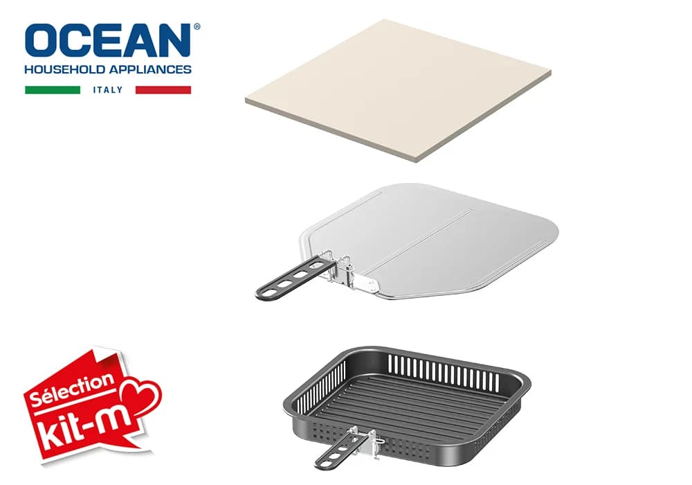 Four à Pizza XXL & Air Fryer Sans Huile OCEAN (OCAFMC21130D2WN) - Image 3