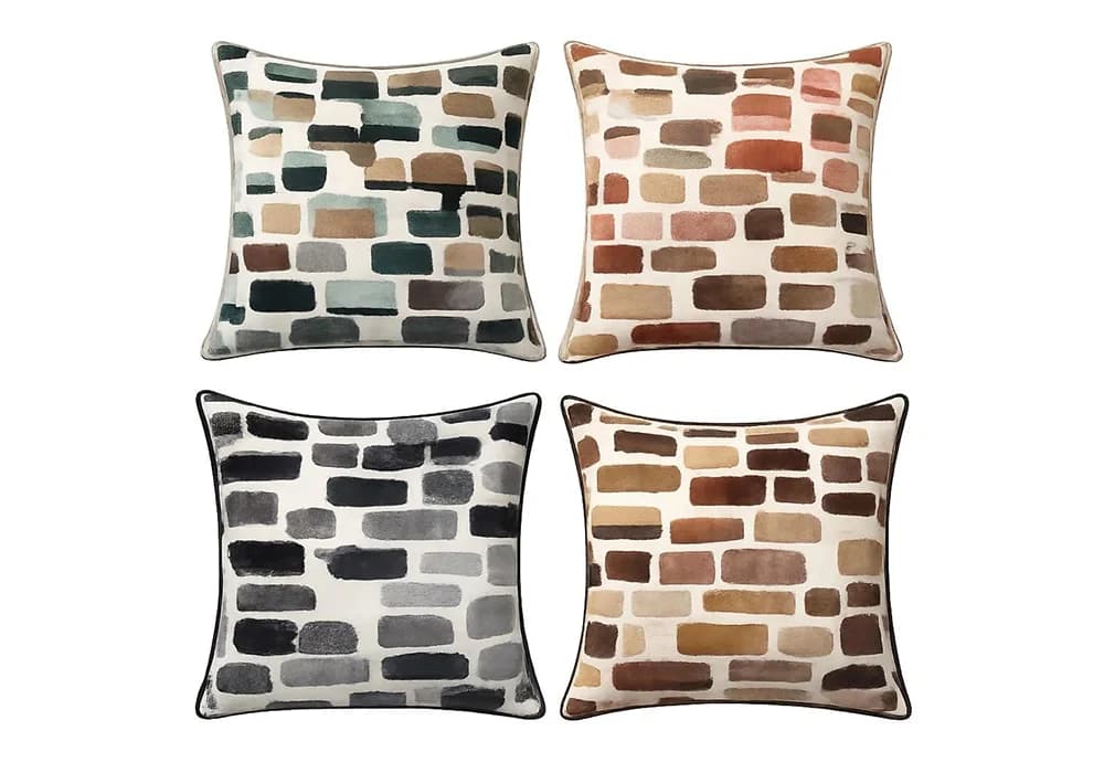 Coussin Déco PATCHWORK  – 45 x 45 cm - Image 2