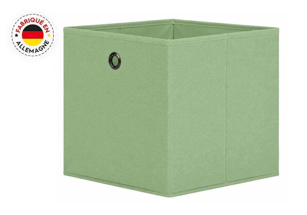 Boîte de Rangement Textile Vert - Image 1