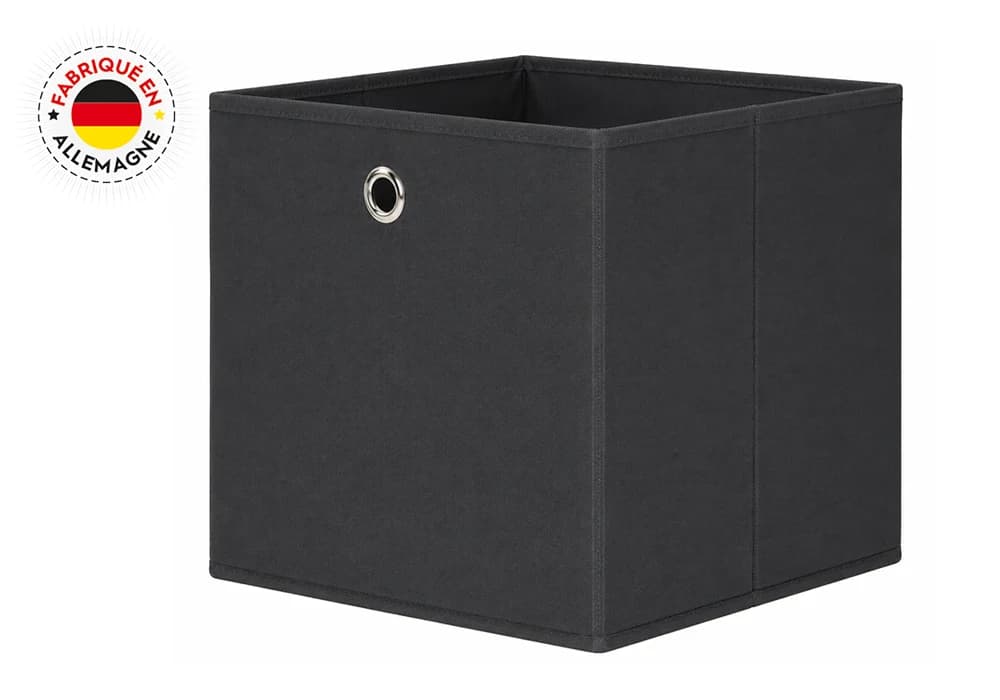 Boîte de Rangement Textile Gris Anthracite - Image 1
