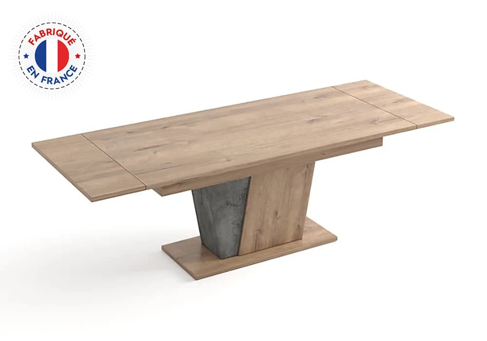 Table Rectangulaire avec 2 Allonges (Collection TERRA) - Image 2