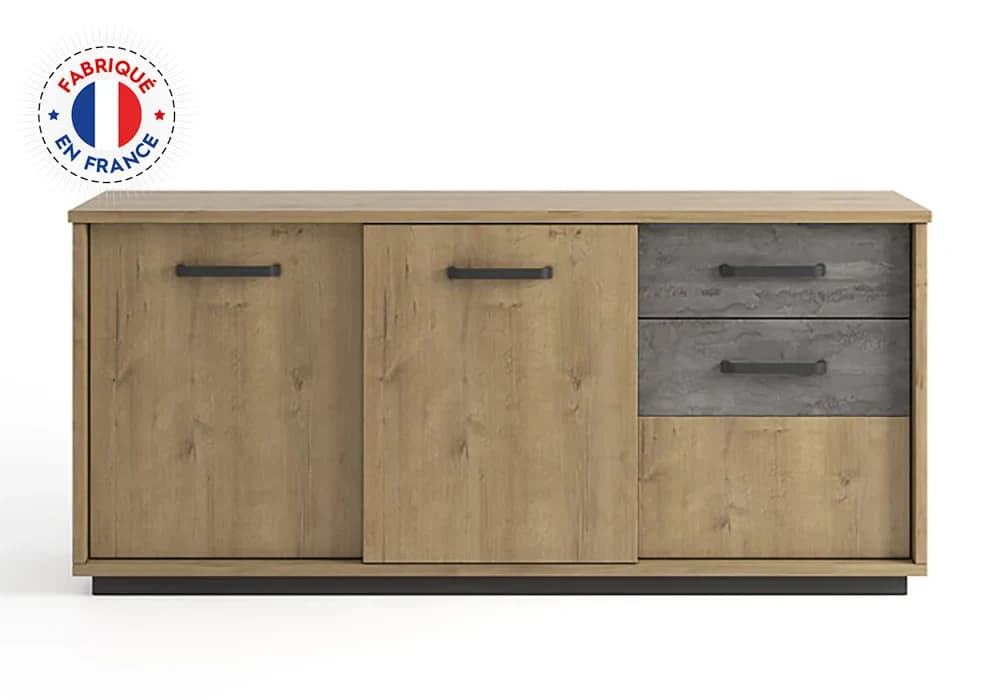 Buffet 3 Portes / 2 Tiroirs (Collection TERRA) - Image 2