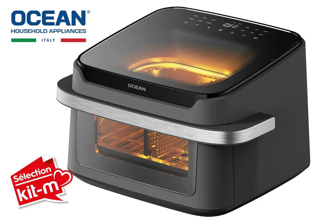 Friteuse à Air Digitale 10L Double Zone OCEAN (OCAFC22100D2WN) - Image 3