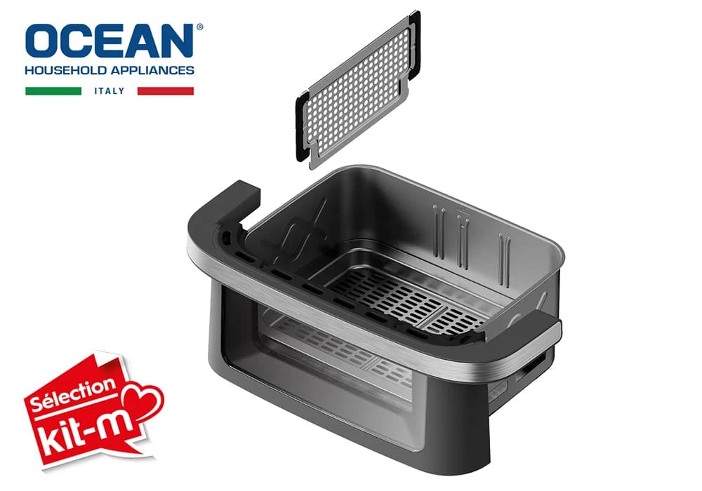 Friteuse à Air Digitale 10L Double Zone OCEAN (OCAFC22100D2WN) - Image 5