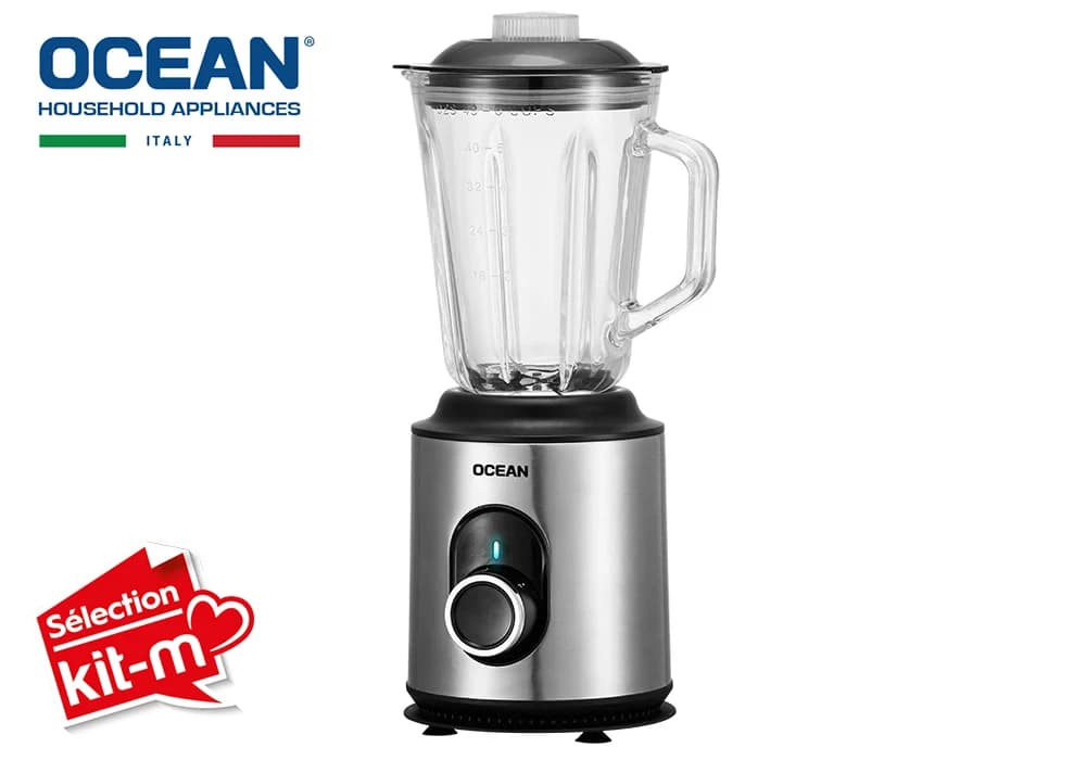 Blender Bol Verre 1.5L avec Moulin OCEAN (OCBL5515GXG) - Image 3