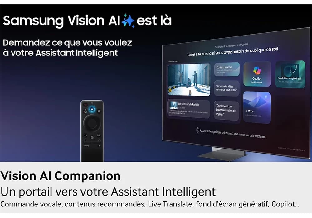 TV QLED AI 4K HDR10+ 85″ 214 cm SAMSUNG (TQ85Q7F) - Image 4