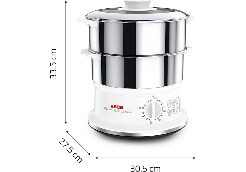 Cuiseur Vapeur 2 Bols Inox SEB (VC145100) - Image 4