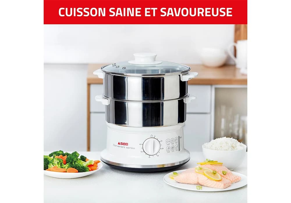 Cuiseur Vapeur 2 Bols Inox SEB (VC145100) - Image 5
