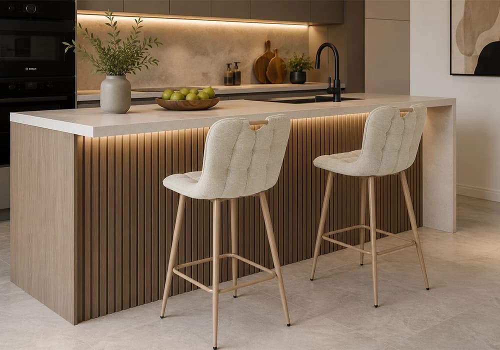 Tabouret de Bar BRIVA Beige - Image 2