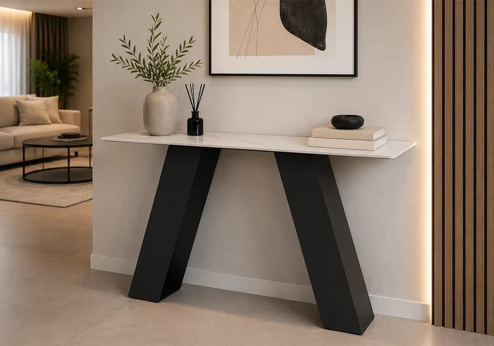 Console PATRICIA Design Blanc - Image 1