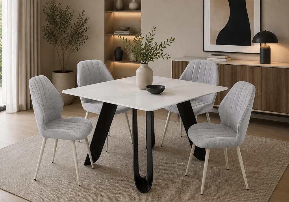 Lot de 6 Chaises ALAE Gris - Image 1