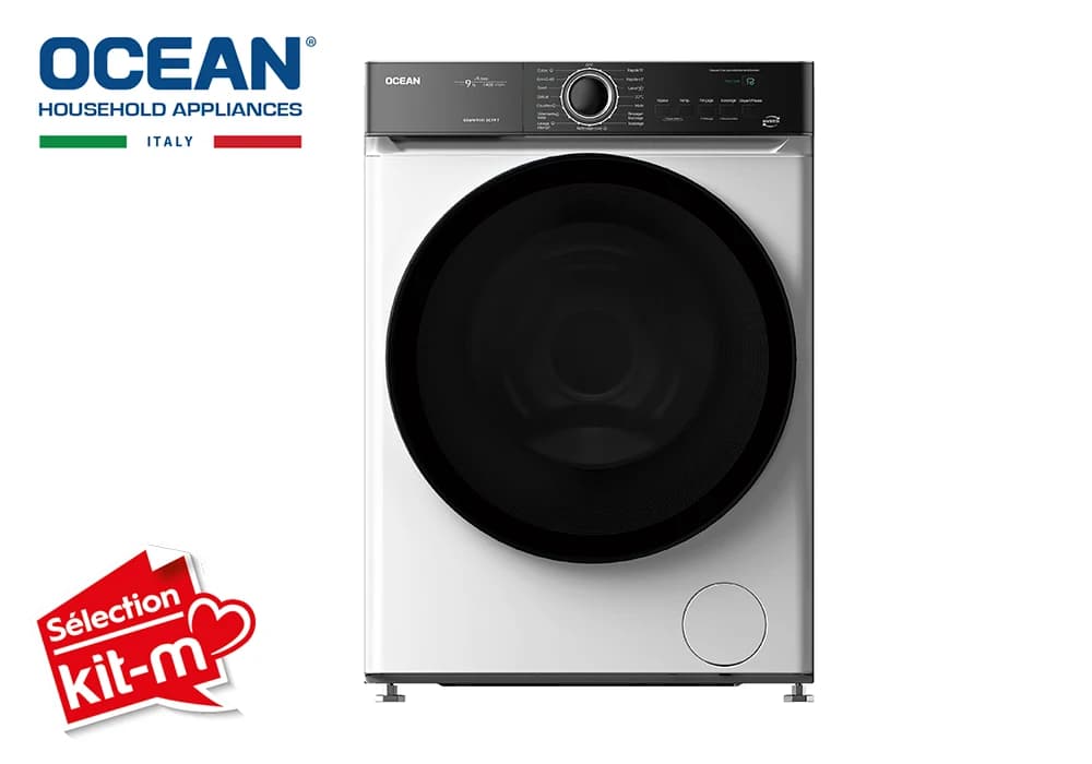 Lave-Linge 9KG PRO Inverter Vapeur OCEAN (OSWM9141DCFP7) - Image 3