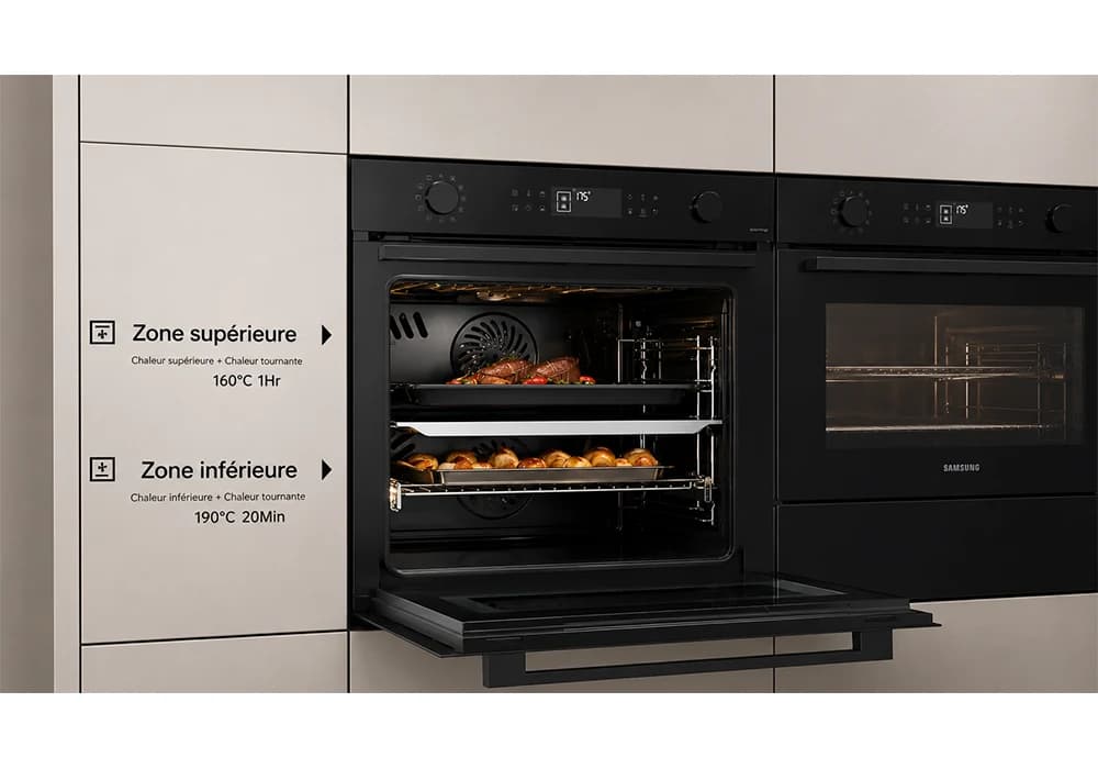 Four Encastrable Bespoke Dual Cook Flex Pyrolyse SAMSUNG (NV7B4550VAK/U1) - Image 2