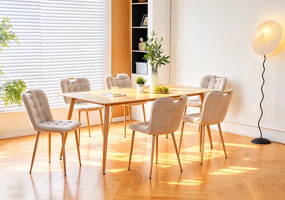Lot de 6 Chaises PANAO Beige - Image 3