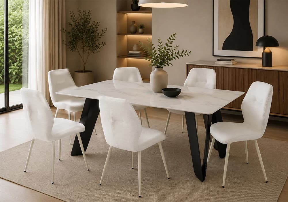 Lot de 6 Chaises ALIA Beige - Image 2