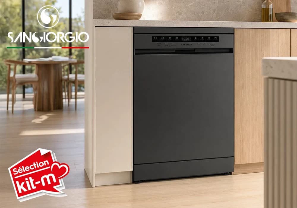 Lave-Vaisselle 15 Couverts Dark Inox SANGIORGIO - Image 1