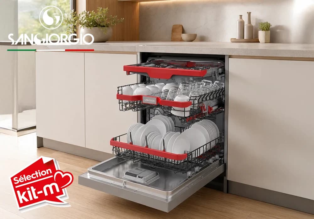 Lave-Vaisselle 15 Couverts Dark Inox SANGIORGIO - Image 2