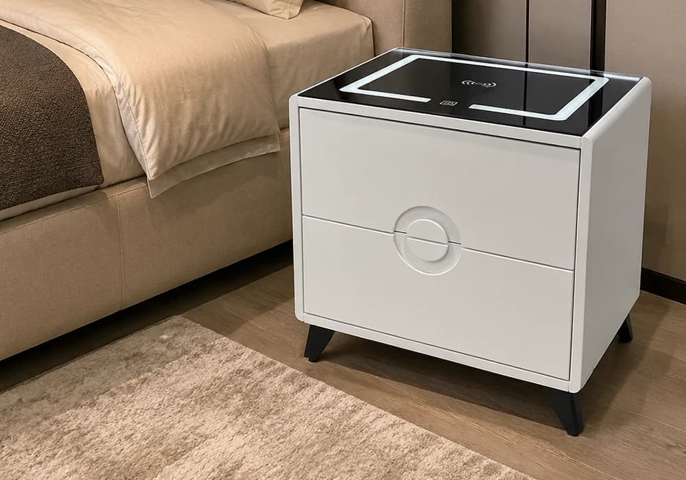 Chevet LED 2 Tiroirs - Image 1