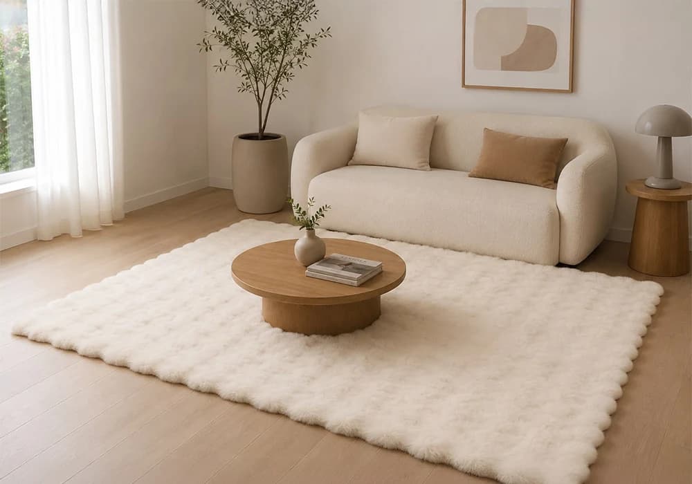 Tapis Vague DOLIE 120x160 cm Beige - Image 1