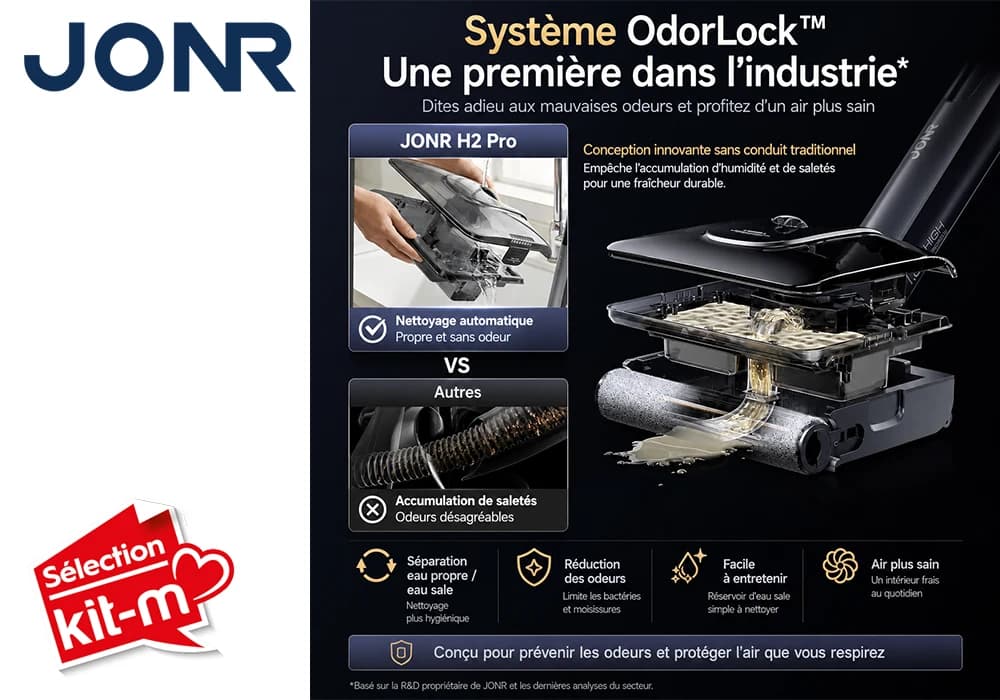 Aspirateur Laveur Sans Fil Autonettoyant JONR H2 Pro - Image 4