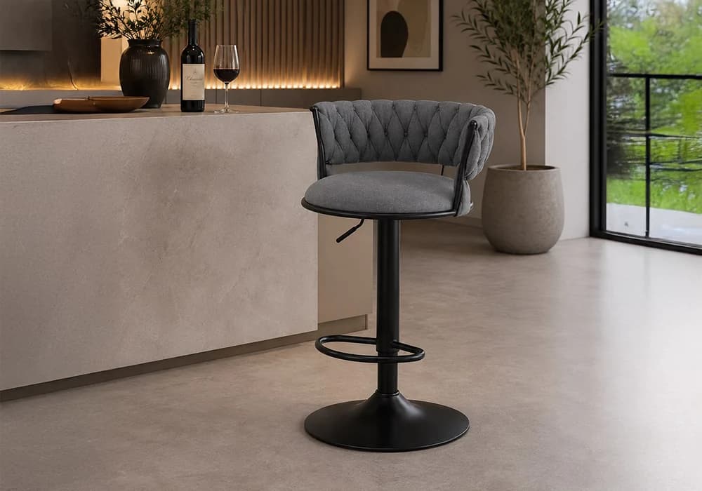 Tabouret Bar MORINE Gris Foncé - Image 1