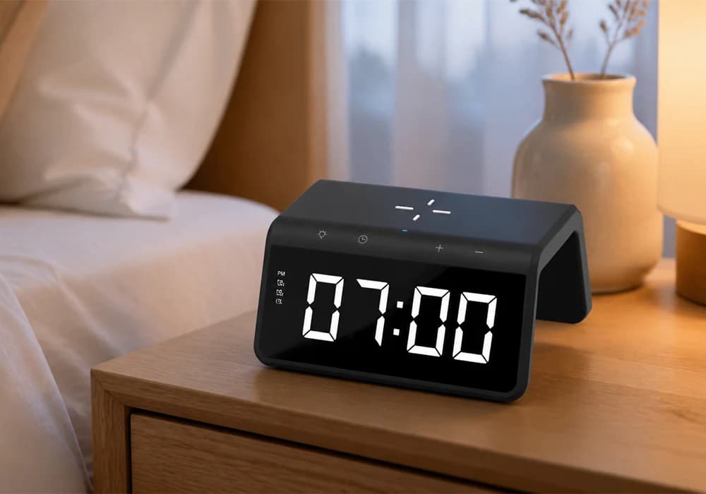 Station De Charge Sans Fil 6-en-1 Réveil HAVIT (W320) - Image 1