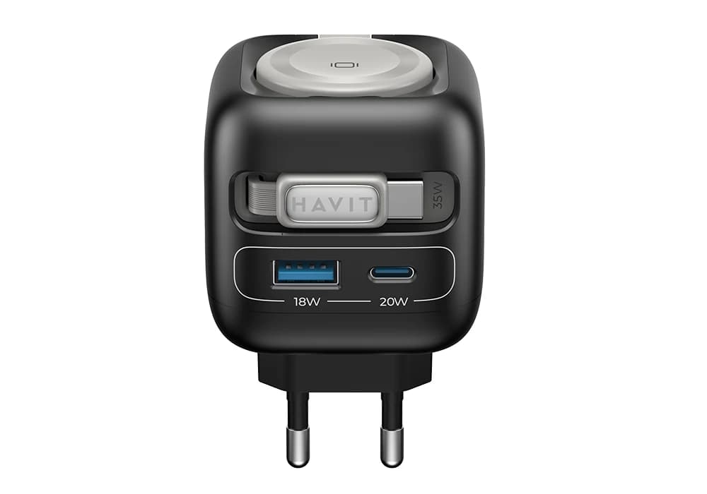 Chargeur 4-en-1 Rétractable 35 W GAN HAVIT (UC250) - Image 2