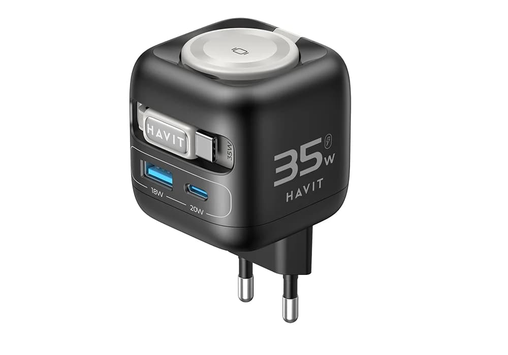Chargeur 4-en-1 Rétractable 35 W GAN HAVIT (UC250) - Image 4