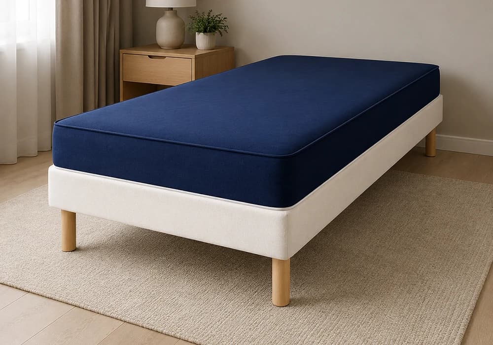 Sommier Tapissier 20cm 90x190cm EURO DESIGN Gris - Image 1