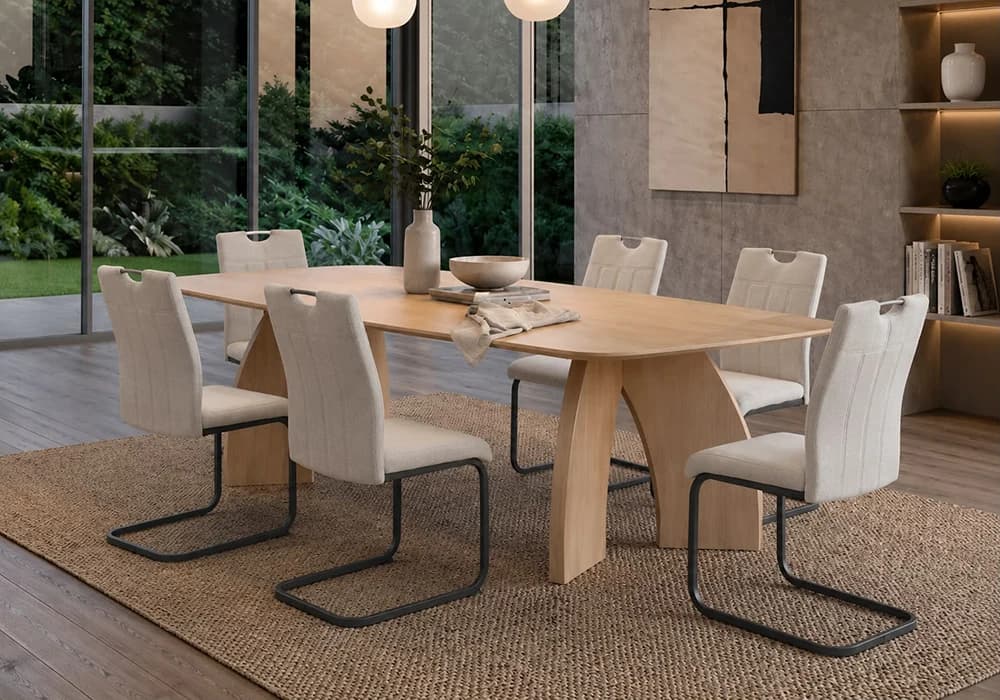 Table à Manger Rectangulaire 200 cm MELIANO - Image 1