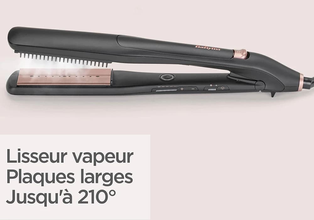 Lisseur Ceramique Vapeur Luxe Styler BABYLISS (ST596E) - Image 5