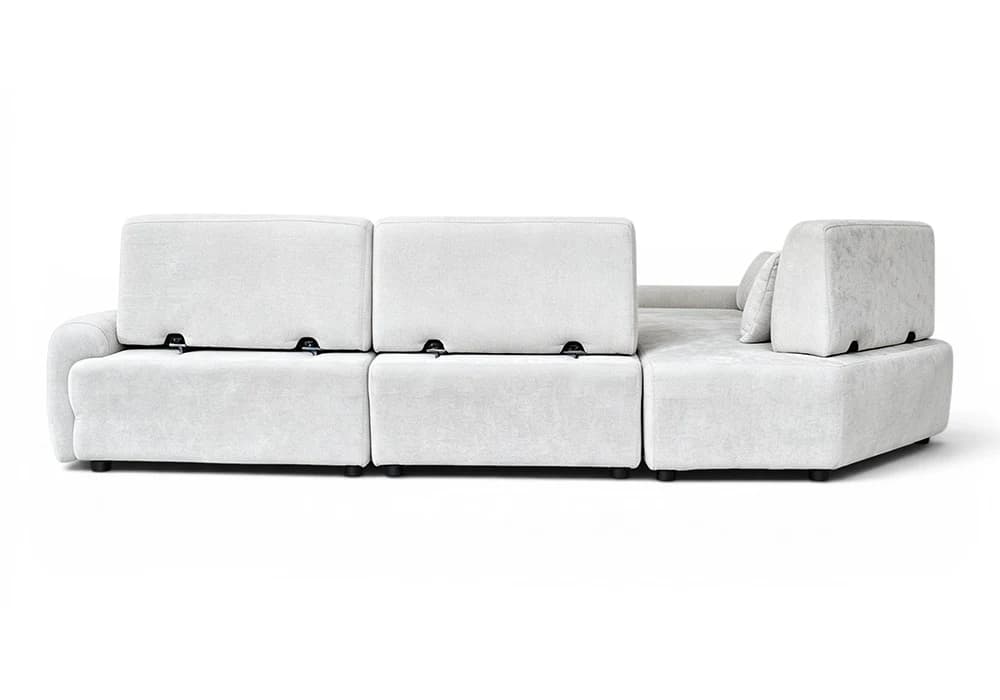 Salon D'Angle Modulable Avance/ Recule ANTHONY Beige - Image 3