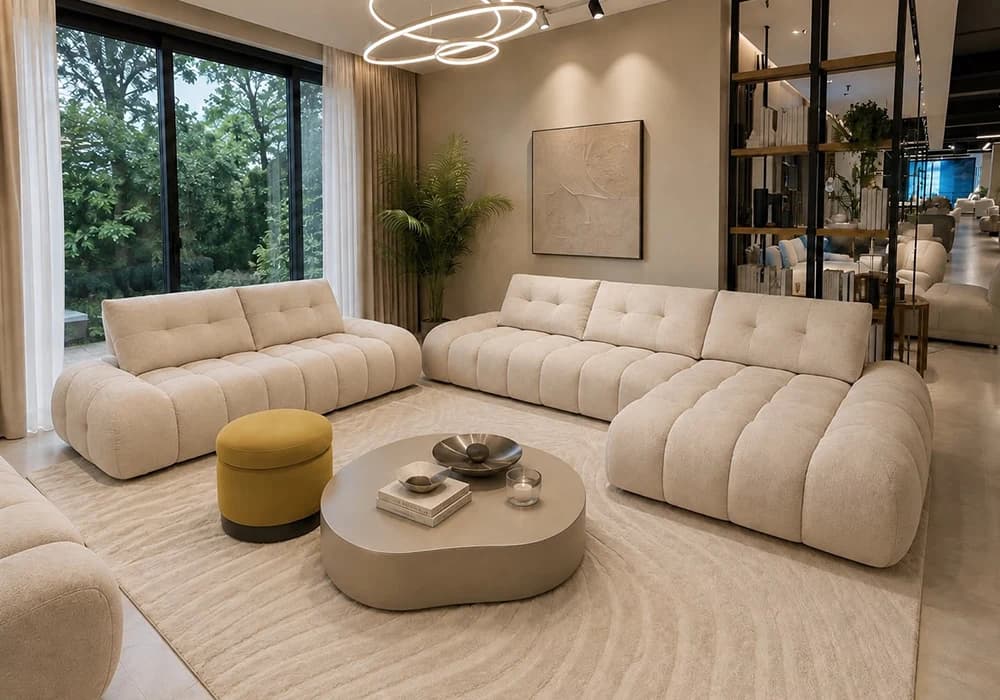 Canapé PERIO Beige Avec Dossier Avance/ Recule - Image 3