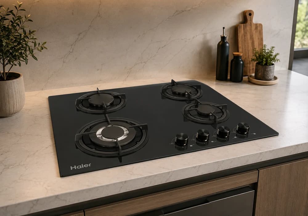 Plaque de Cuisson Gaz 4 Feux HAIER (HOB-460SBT) - Image 2