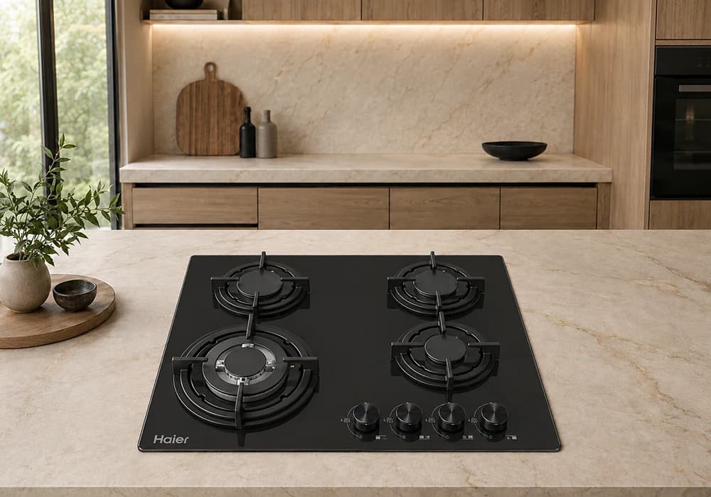 Plaque de Cuisson Gaz 4 Feux HAIER (HOB-460SBT) - Image 1