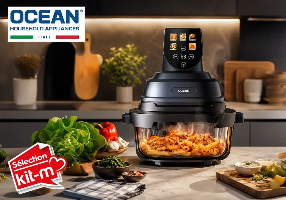 Friteuse à Air Chaud Digitale 4L 1500W Ocean (OCAFL154D2GN) - Image 1